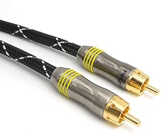 AKORD® RCA DIGITAL COAXIAL AUDIO LEAD SPDIF GOLD RCA CONNECTOR PHONO CABLE FOR SURROUND SOUND/DOLBY/DTS (0.5 Metre)