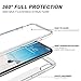 SURITCH Clear iPhone Xs Case/iPhone X Case, [Built-in Screen Protector] Full-Body Protection Hard PC Bumper + Glossy Soft TPU Rubber Gel Shockproof Cover for iPhone Xs/iPhone 10 (Clear)