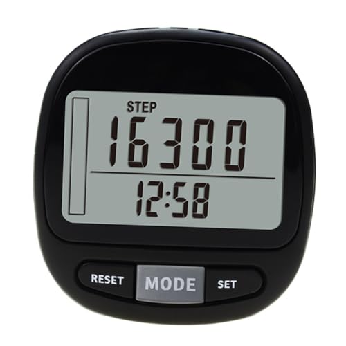 Sosoport Clip on Pedometer for Walking Outdoor Step Counter Portable and Lightweight Calorie Counter for Seniors