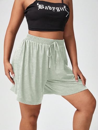 Image of dockstreet Straight Wide fit Long Length Cotton Shorts with Two Side Pockets for Women /Trending Multi Pocket Style, Relaxed Casual Shorts for Women
