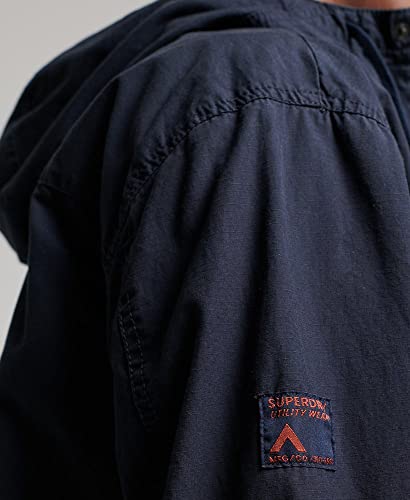 Superdry Mens Hooded Deck Jacket Eclipse Navy Size L #TOP3