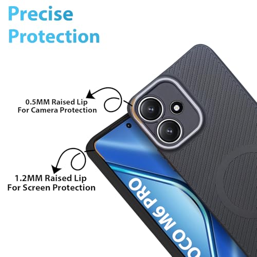 LIRAMARK Rugged Carbon Fibre Case for Redmi 13C 5G / Poco M6 Pro 5G - Image 4