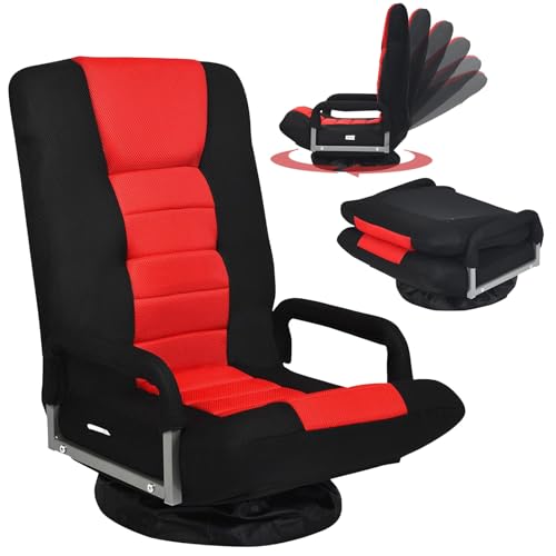 ERGOMASTER 360° Swivel Gaming Floor Chair with Armrests