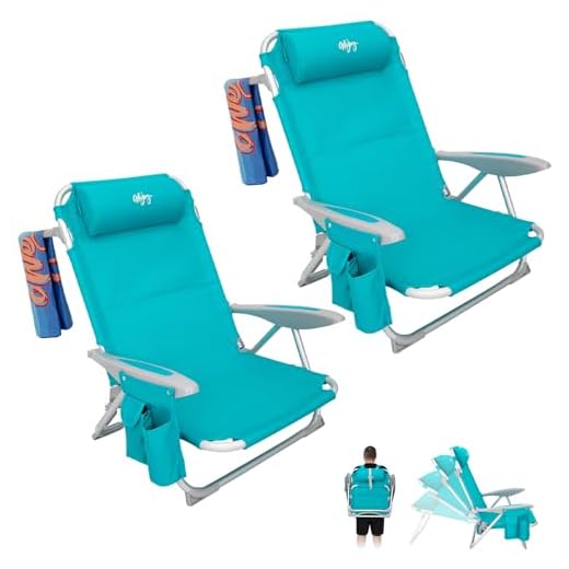 Best western cocoa beach umbrella rentals WEJOY Lightweight Adjustable Beach Chair Duo
