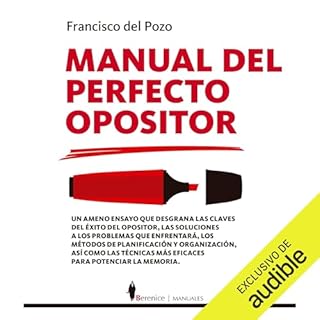 Diseño de la portada del título Manual del perfecto opositor