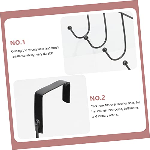SOLUSTRE 2Pcs Porta Gancio Sopra la Porta