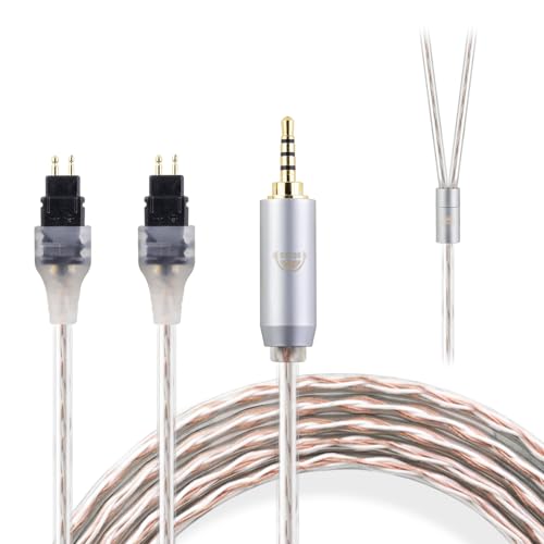 okcsc JBX �w�b�h�z���P�[�u�� HD580 ���P�[�u�� �C���z���E�w�b�h�z���p SENNHEISER�p HD600�EHD650�EHD25�EHD660S�EHD565�EHD545���ɓK�� OFC 4�c ����1.5m 2.5mm