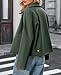 TITOMD Womens Cropped Trench Coat Spring Fashion 2026 Winter Jackets Lightweight Outfit Single Breasted Trendy Outwear Green M