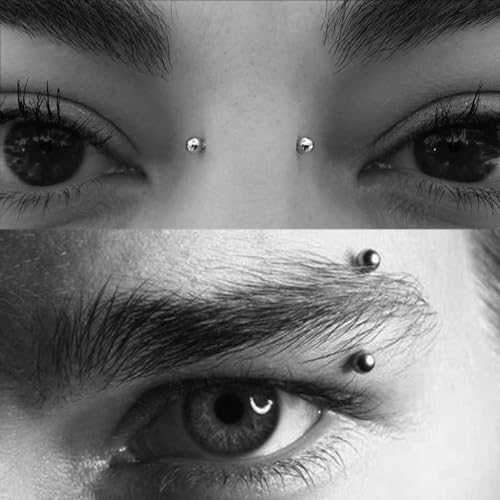 Modrsa MD0419J603 Rook Piercing Jewelry Rook Earrings For Women Eyebrow Rings Surgical Steel Nose Bridge Curved Barbell 16 Gauge Surface Tragus Piercing Jewelry Snug Earring thumb #6
