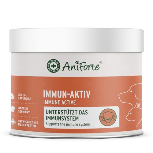 AniForte Immun Aktiv für Hunde & Katzen 250g - Kräutermischung für mehr Vitalität & Wohlbefinden, natürliche Abwehrkraft, Stärkung des Immunsystem, reich an Mineralien, ohne künstliche Zusätze, Natur