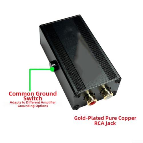 Filtro de ruido de audio para coche, aislador de bucle de tierra de 72 x 40 x 25 mm 2