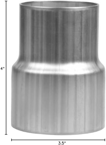 Transición Step-up, Acero Inoxidable 304 - 3" OD x 3.5" OD