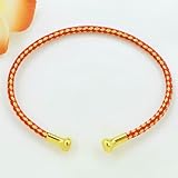 Lot de 5 Bracelets d'activité en Acier Rouge en Forme de C, tissés, pour Femmes et...