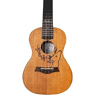 Saturey Ukulélé 1 Pc Ukulele Acajou Ukulele Motif de cerf Cordon de Carbone Concert for Les débutants Adultes (21 » 23… - Les Beatles, Paul McCartney, John Lennon, RIngo Starr, George Harrison Saturey Ukulélé 1 Pc Ukulele Acajou Ukulele Motif de cerf Cordon de Carbone Concert for Les débutants Adultes (21 '' 23… – Image 2