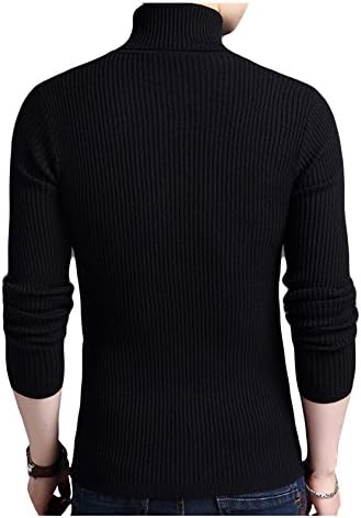 Jueshanzj Mens Pullover Slim Fit Knitwear Warm Turtleneck Sweaters