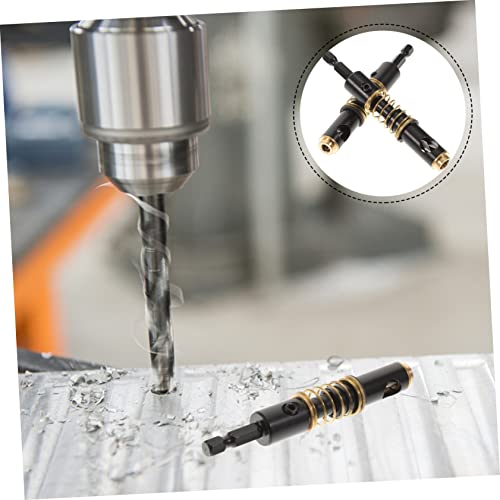 Villcase 10 Pcs Hinge Drill Hole Black Hinges Self Centering Drill Bit Drill Bits Sets Woodworking Tools For Door Core Hole Puncher Drill Bit Set Center Drill Bit Set Door Drill Bits #TOP3