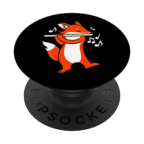 Zorro Tocando La Flauta De Flautista PopSockets PopGrip Intercambiable