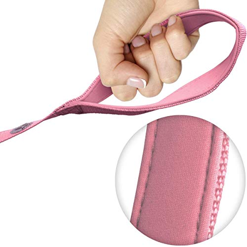 iGadgitz Home U7157 Führleine Hund, Hundeleine Gepolstert Griff -Rosa -100cm (1m)