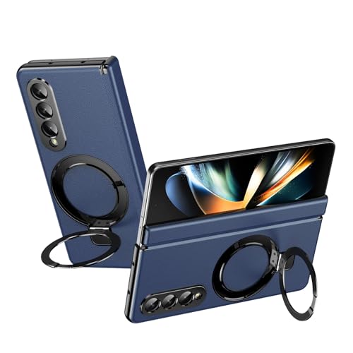 Étui Samsung Galaxy Z Fold 3 bleu résistant aux chutes avec support