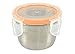 Mighty Hippo Round Stainless Steel Mini Container - 2 Pack Set - Spill and Leak Proof/Perfect for Salad Dressings - Dips - Sauces - Condiments - Baby Food and Snacks/Dishwasher Safe/Metal / 4 oz
