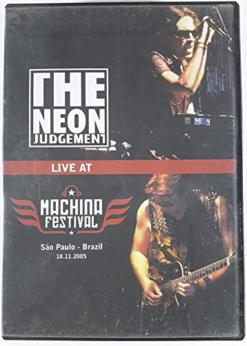 Dvd The Neon Judgement Live At Machina Festival SP