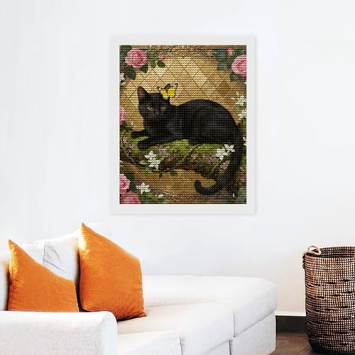 Peinture diamant chat 5D pour évacuer le stress et décorer votre maison