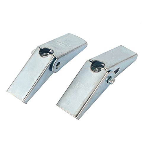 sourcing map 10Stk 74mm Länge M10 Gewinde Feder belastet hohle Wand Flügelmuttern