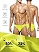 Arjen Kroos Mens Swimming Briefs Solid Tagless Bikini Swimwear Low Rise Swimsuit Yellow Medium