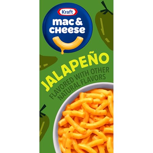 Kraft Jalapeño Flavored with Other Natural Flavors Mac & Cheese Macaroni and Cheese Dinner, 7.25 oz Box