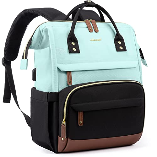 Image of LOVEVOOK Laptop Backpack for Women, 17 Inch Work Business Backpacks Purse With Large Capacity, Waterproof Nurse Bag College Bookbag for School, Waterproof Casual Daypack for Travel