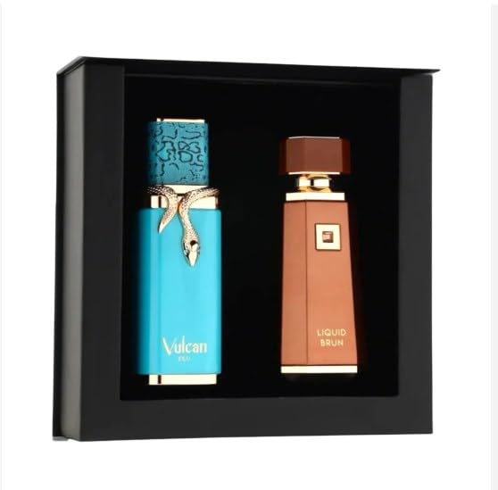 Dusk Till Dawn Combo Pack Eau de Parfum – Set perfume Hombre con Liquid Brun y Vulcan Feu version 200ml cada perfume – Perfumes Intensos y Duraderos