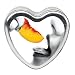 Earthly Body Edible Heart Massage Oil Candle, Peach, Vegan, 4.7 Ounce