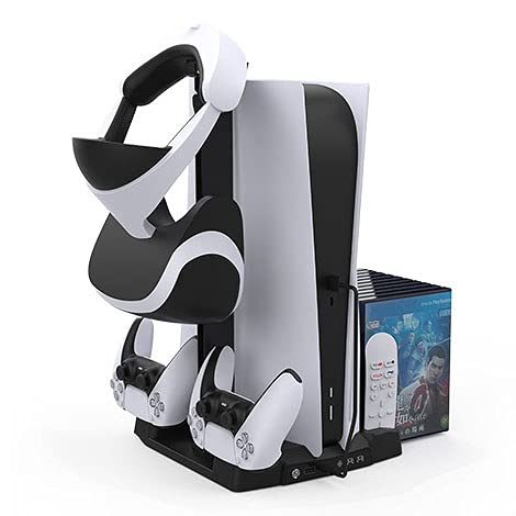 TwiHill A Base De Resfriamento Do Lutador é Adequada Para PS5, Radiador Com Rack De Armazenamento De