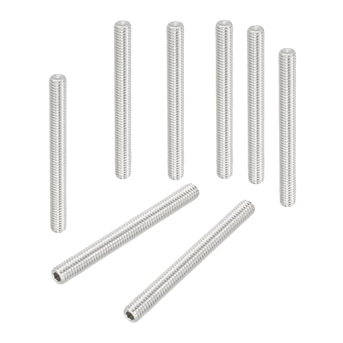 Vis sans tête à six pans creux M6 x 60 mm PATIKIL en acier inoxydable 304 pour poignée de porte