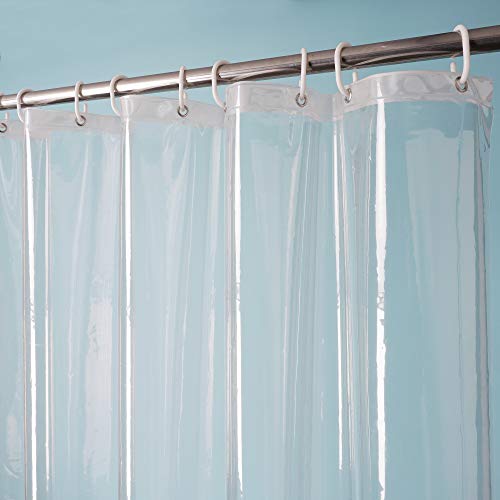 Eurcross 9G Clear Shower Curtain Liner 72 X 78 Inches Long With 5 Magnets, Heavy Duty Weighted Peva Shower Liner, Transparent Thick Plastic Shower Curtains For Bathroom With 12 Hooks #TOP1