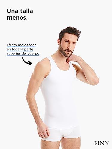 Camiseta de compresión FINN con efecto vientre plano de algodón suave 3