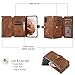 UEEBAI Case for Samsung Galaxy A32 5G/M32 5G, 9 Card Slots Retro Leather Wallet Shockproof Flip Cover with Hand Strap Card Slots Zipper Pocket Kickstand Handbag Magnetic Closure - Vintage Brown
