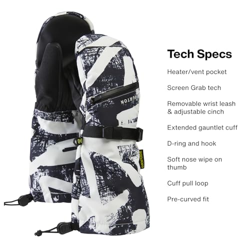 Image of Burton Kids' Vent Insulated Mittens - Waterproof Winter Snowboard Mittens for Boys & Girls