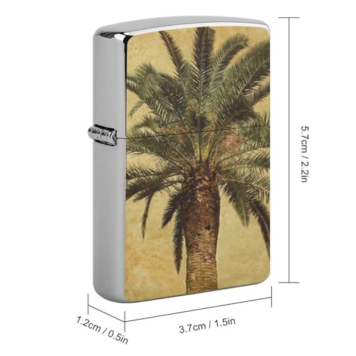 Funda para encendedor estilo tropical de metal clásico miniatura 2