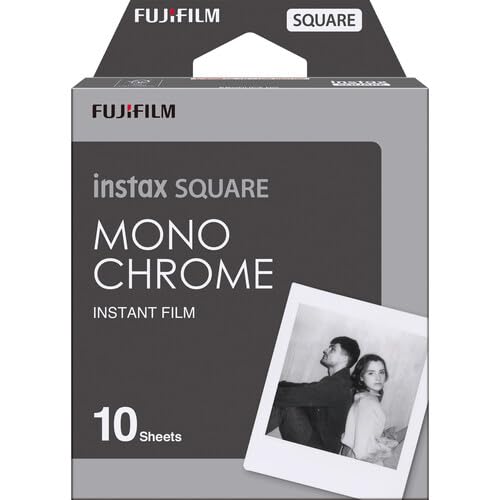 Pelicula instantánea Fujifilm INSTAX Square en blanco y negro, paquete de 10 exposiciones, para cámaras INSTAX SQUARE miniatura 3