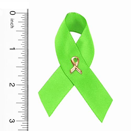 Image of 1 /2 /5 /10 /25 /50 /100pcs Satin Awareness Ribbon Pins (Pick your color), for Cancer & Disease Awareness, Bulk Quantities for Fundraising, Events, Gift Giving