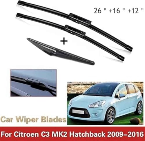 Escobillas limpiaparabrisas específicos Citroen C3 MK2 Hatchback 2009 2016 4