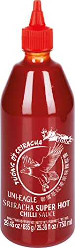 Uni-Eagle Chili Sauce Sriracha sehr scharf - Hot Sauce mit Chilies und Knoblauch - 1 x 835 g Cover