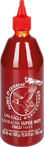 Uni-Eagle Chili Sauce Sriracha sehr scharf – Hot Sauce mit Chilies und Knoblauch – 1 x 835 g