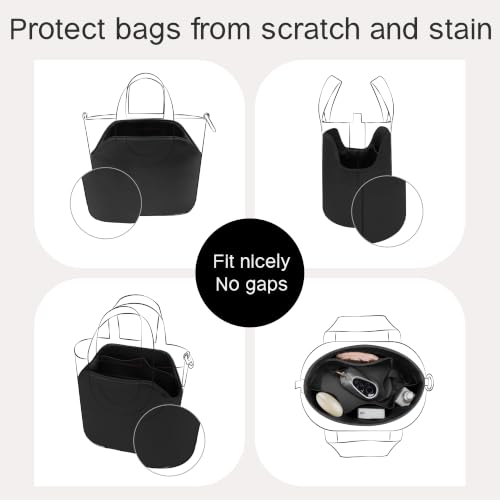 Image of Fits for In the loop Bag Insert Organizer For Hermes(23,Black)