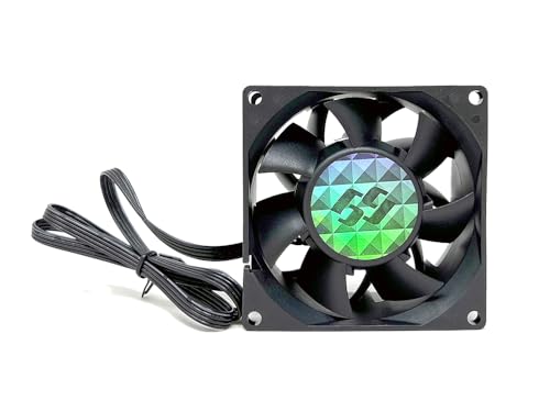 b-BlasterPWM 80x38 2Ball NMB Japanese Bearing PWM High Speed Fan ranging 500 to 5000 RPM with 108 CFM. UL, CE, FCC, RoHS, Reach Certified High Speed PWM Fan