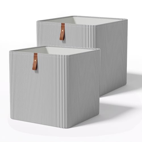 SXLZY Cube Storage Bin 12x12 in- 2 Pack,Collapsible Fabric Storage Bins,Open Home Storage Bins,Baskets for organizing,For Clothing Storage,Toy Storage,Office Storage,Home Decoration by SXLZY - Used condition - US$20.42