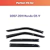 KPY Rain Guards Fit for 2007-2011 Honda CRV, Out-Channel Window Visors Vent Wind Deflectors 4PC, Car Accessories for 07-11 CR-V #1