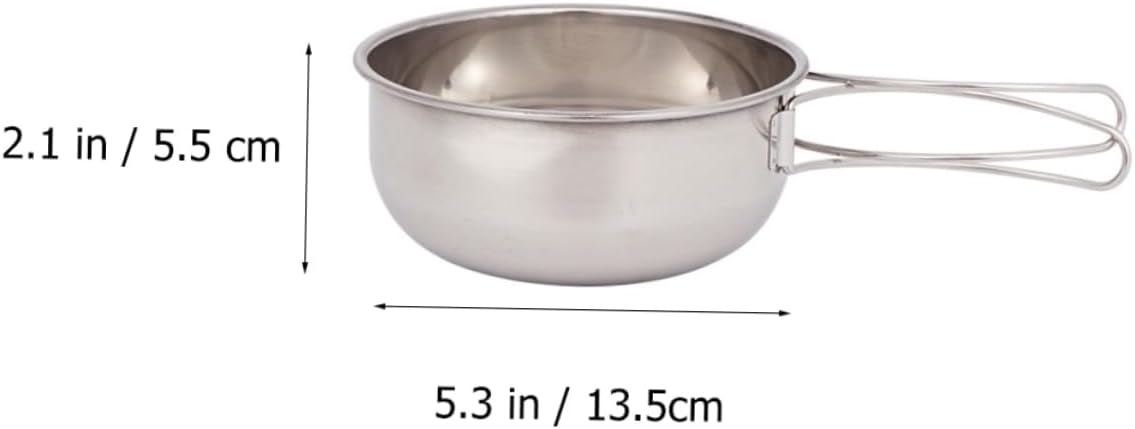 Portable Stainless Steel Bowl Set Bowls for Camping Travel and Outdoor Dining Durable and Space-saving with Storage Bag