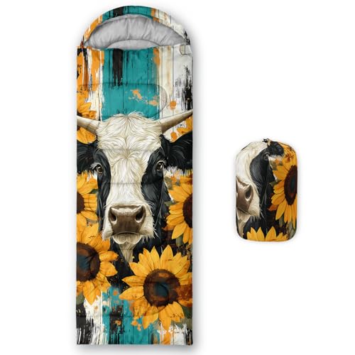 Image of QOOMO Ball Flower Camping Sleeping Bags,3 Season Warm & Cool Weather,Lightweight,Waterproof Sleeping Bags for Adults & Kids,Traveling,and Outdoors,Camping Gear Equipment